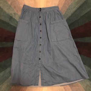 Who What Wear Denim Chambray Skirt size 10